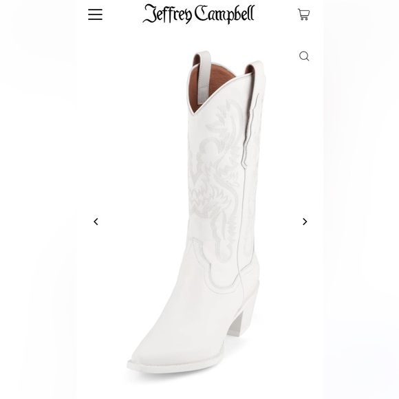 Jeffrey Campbell Women’s Dagget Boots in White - size 9 - Picture 3 of 5